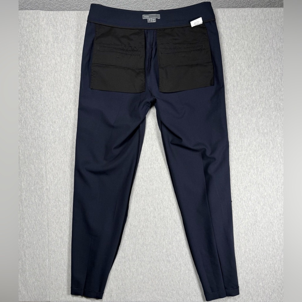 NWOT Vince Cropped Wool Blend Tapered Pants w/Tux Detailing - Picture 11 of 13
